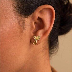 Elegant Dragon Stud Earrings | Fierce Symbolism & Sophisticated Design